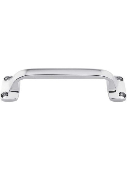 6 inch Solid-Brass Window Utility Pull in Polished Chrome.